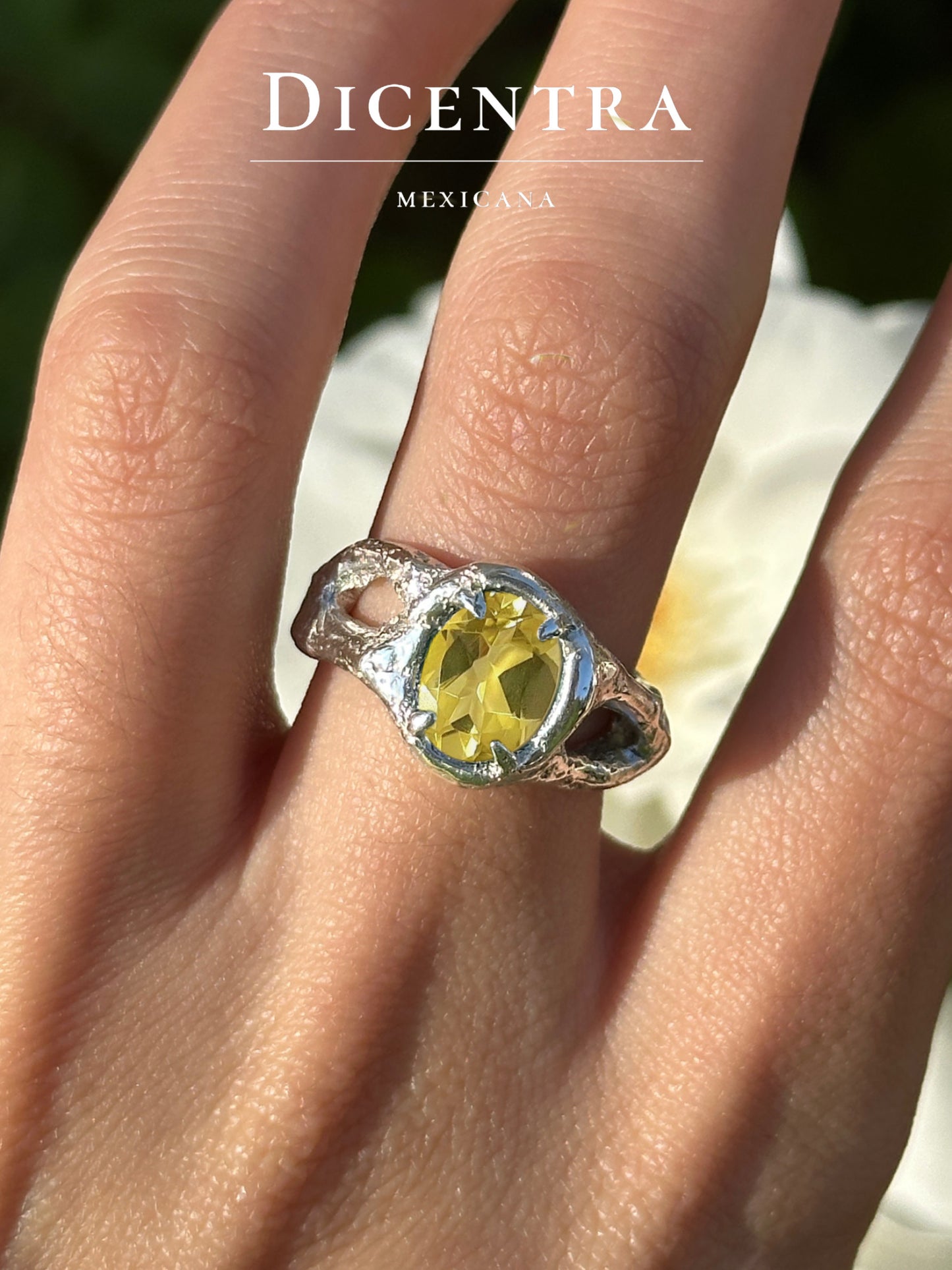 Anillo Kamil Cuarzo limón