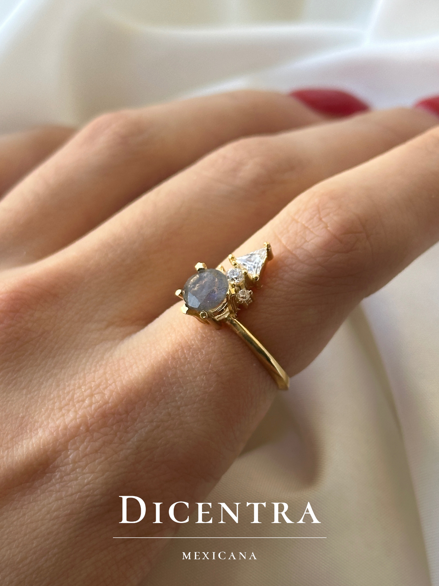 Anillo Kamra Labradorita talla 6