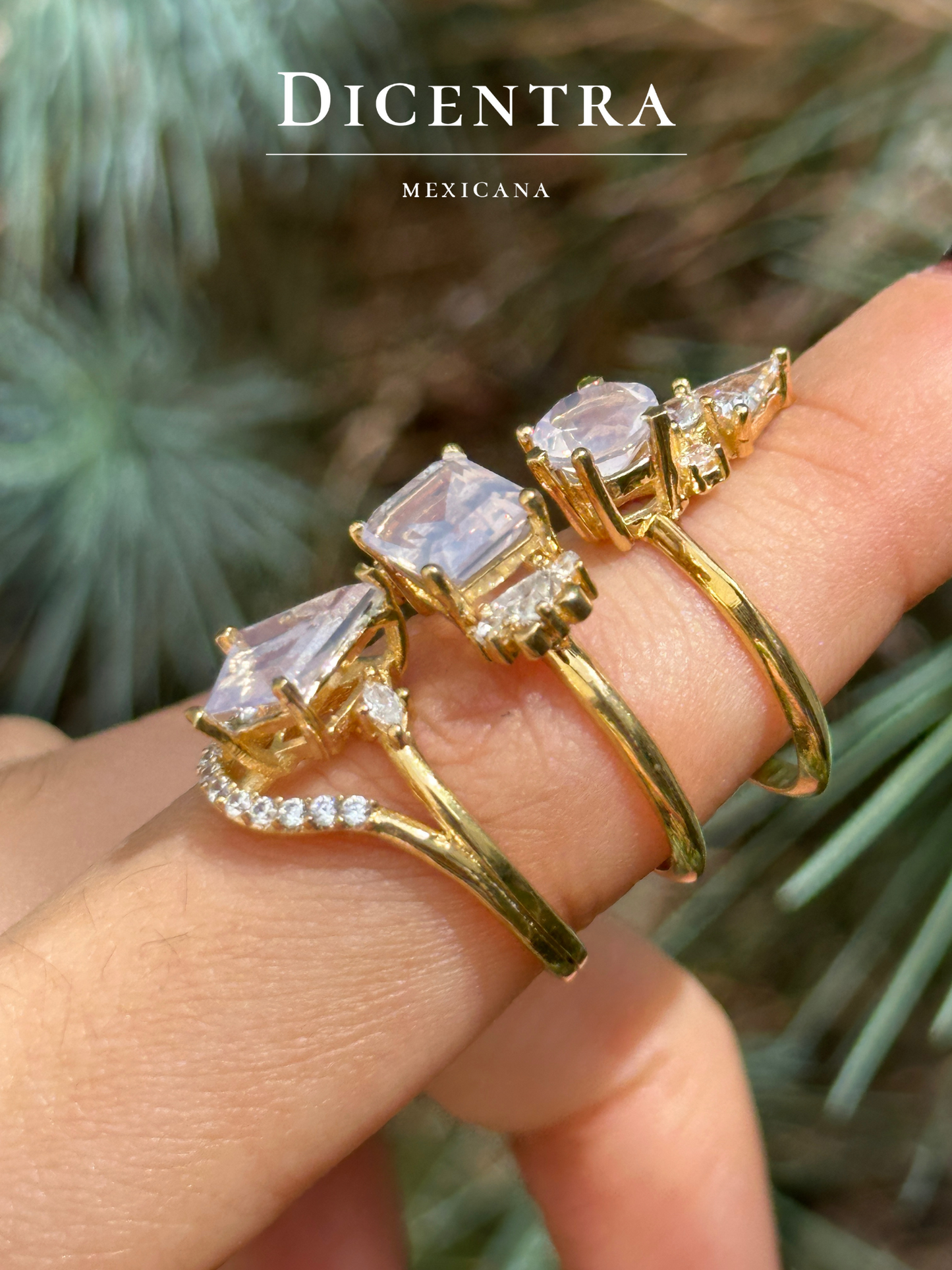 Anillo Lara Cuarzo lavanda