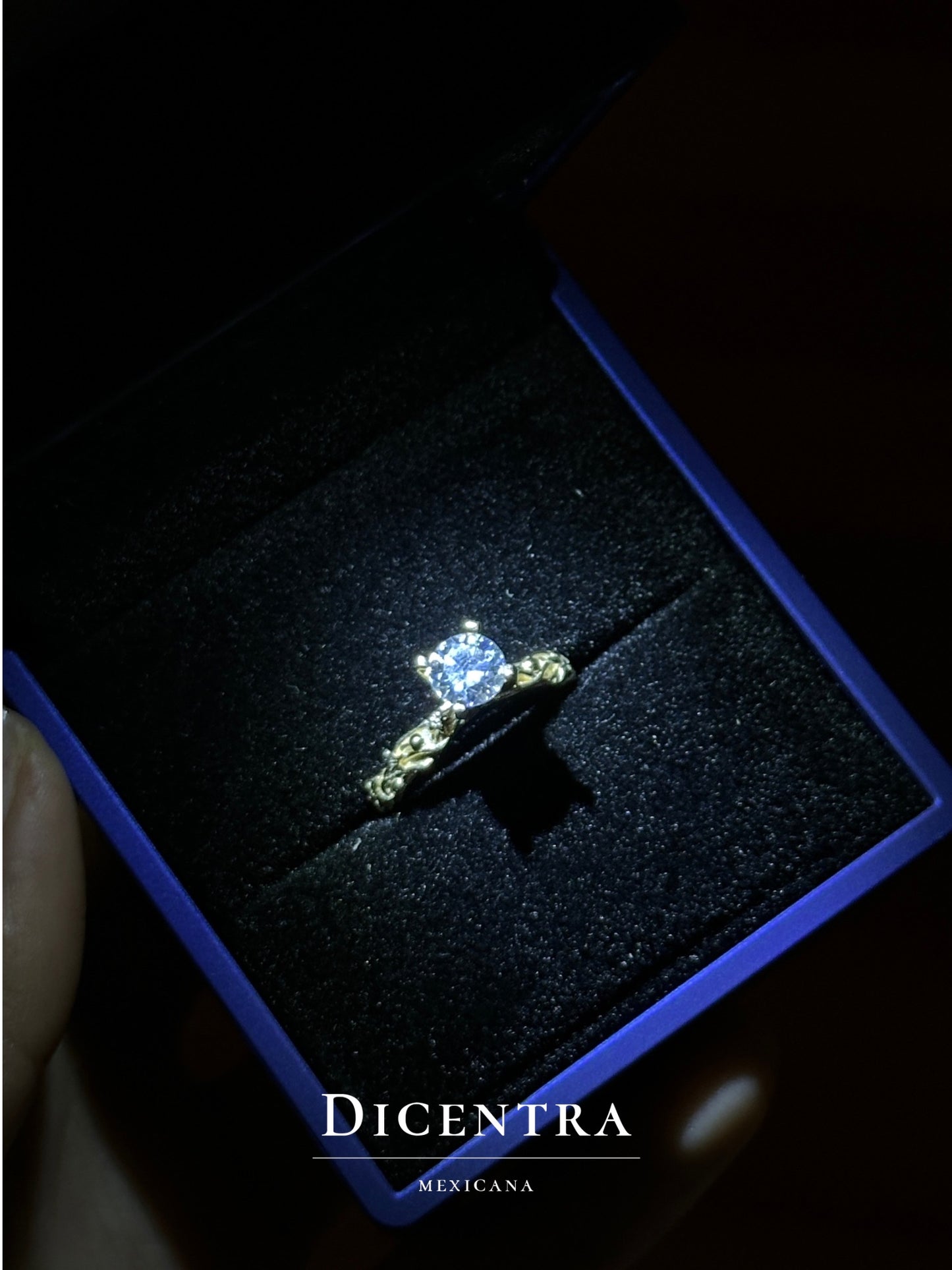 Anillo de compromiso Bosque (Diamante de lab)
