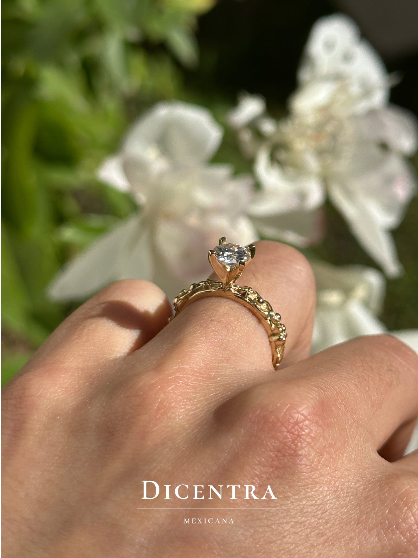 Anillo de compromiso Bosque (Diamante de lab)