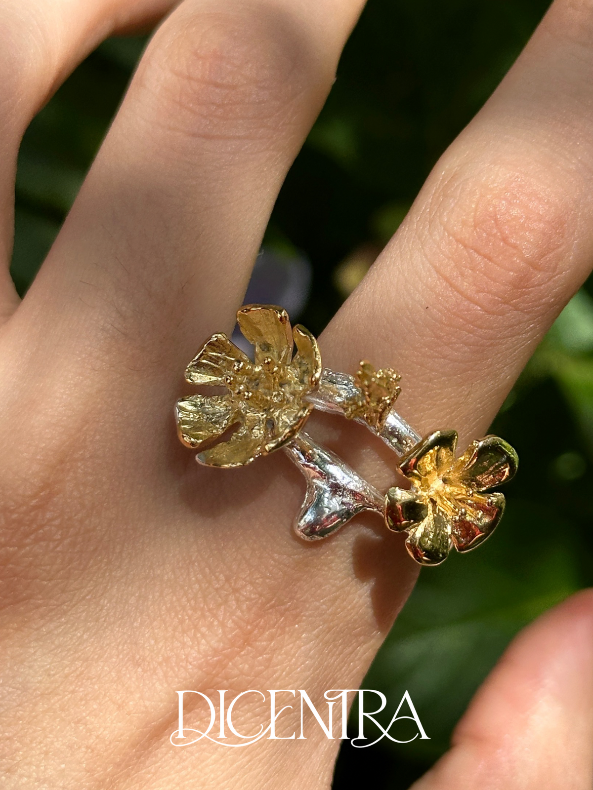 Anillo Flora Bicolor