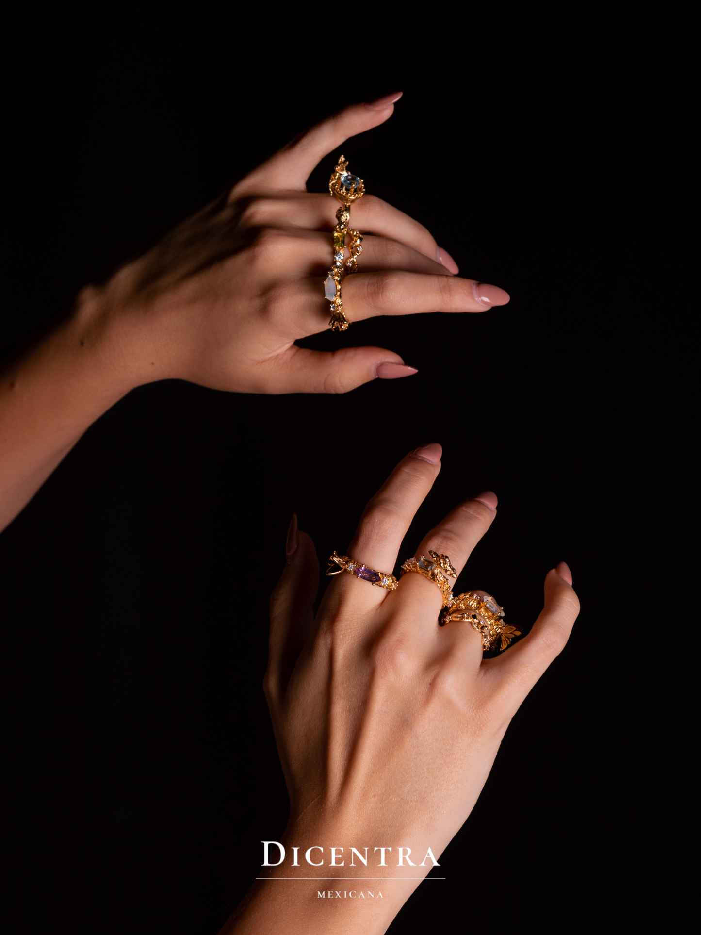 Anillo Elentari Aguamarina