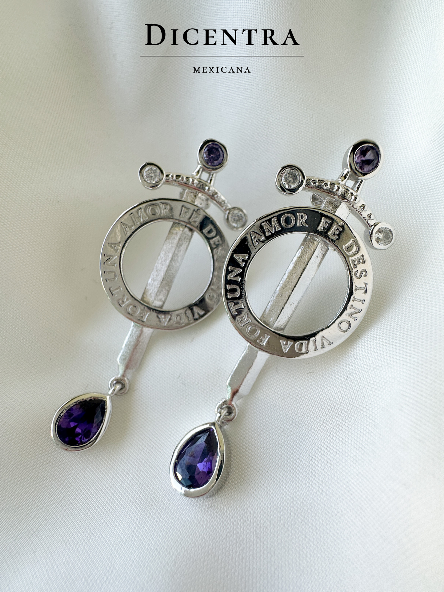 Aretes Fortuna Plata .925