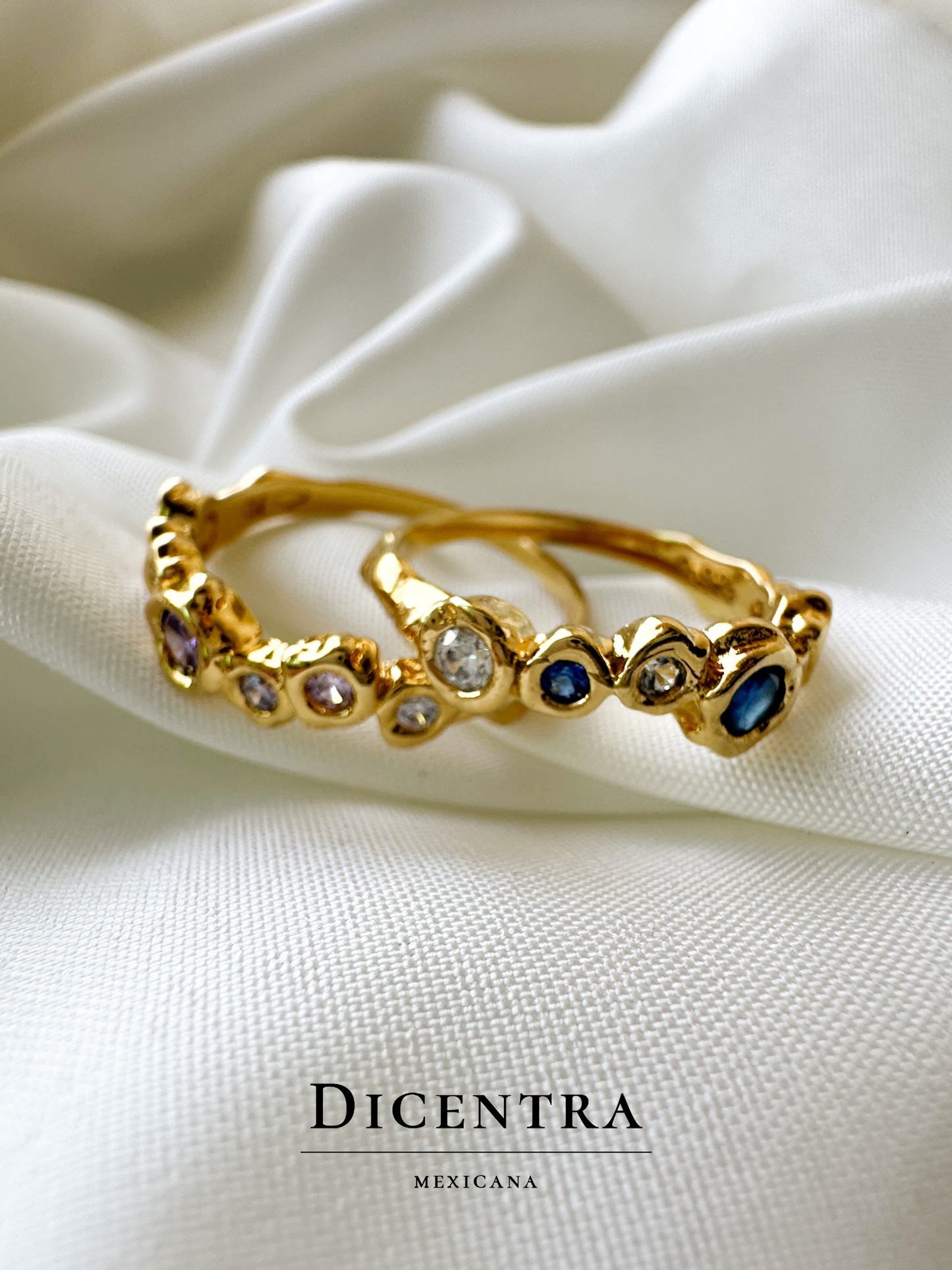 Anillo burbuja violeta