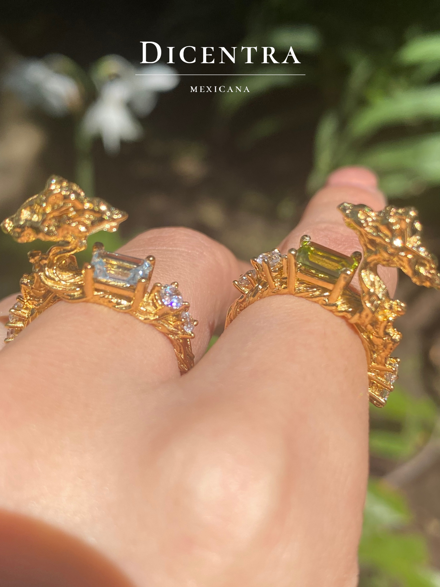 Anillo Elentari Aguamarina