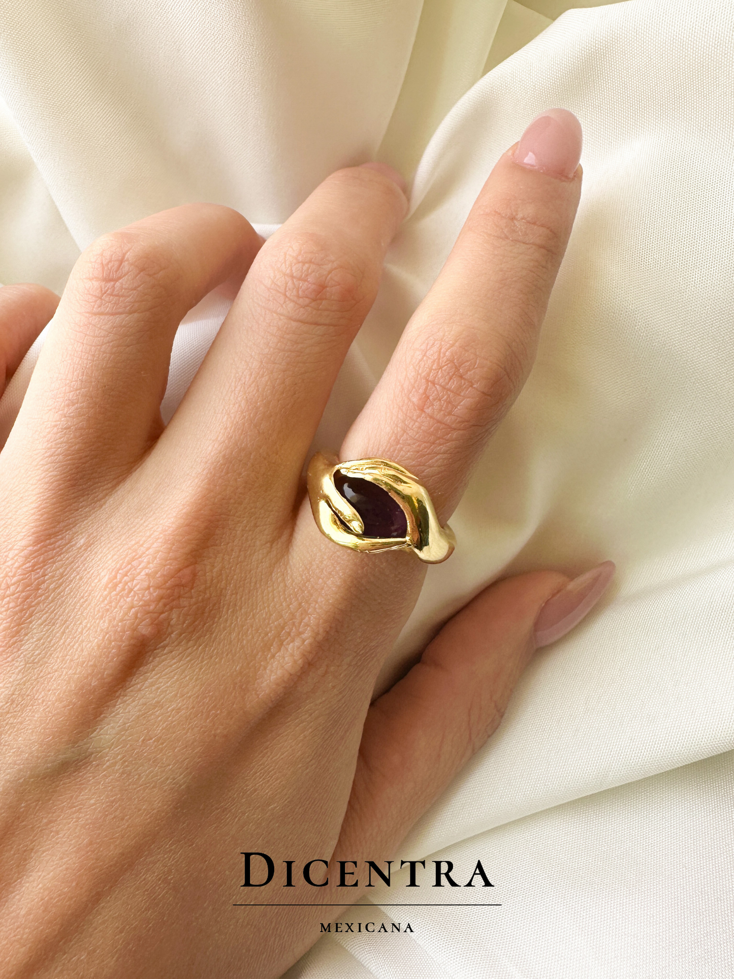 Anillo amor eterno Amatista