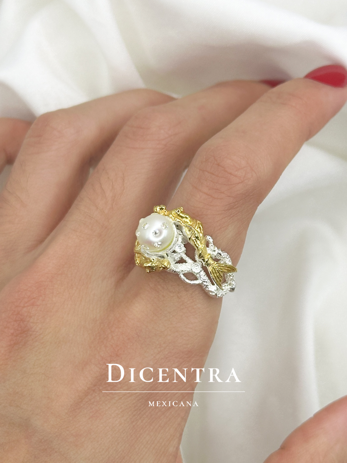 Anillo Sirena Perla Ed. Especial