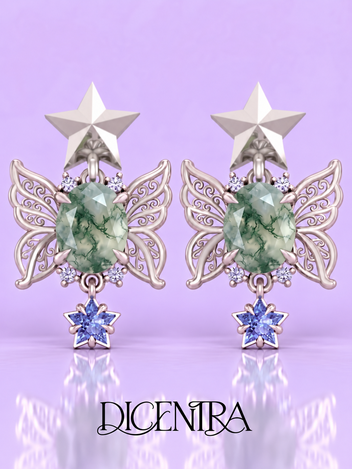 Aretes Mariposa