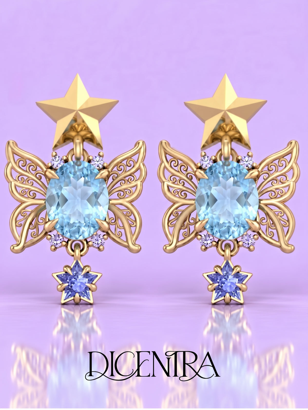 Aretes Mariposa