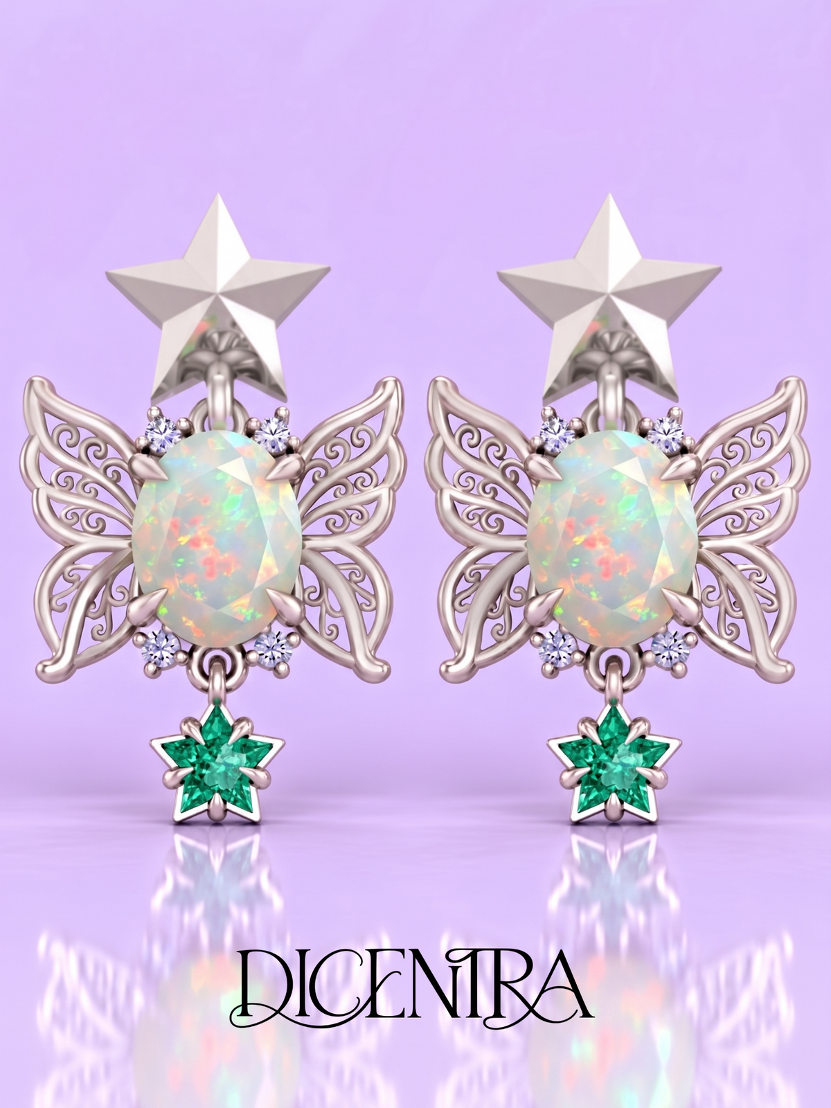 Aretes Mariposa