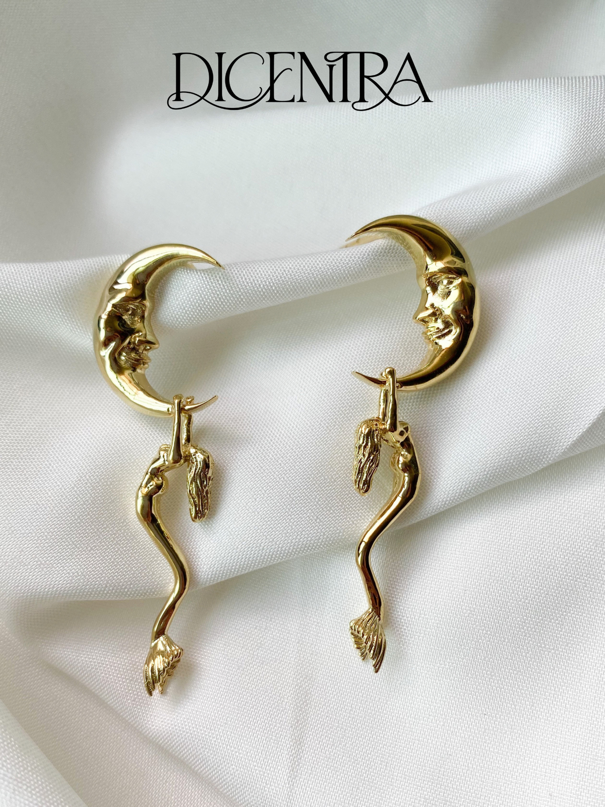 Aretes Noche de Sirena Plata .925
