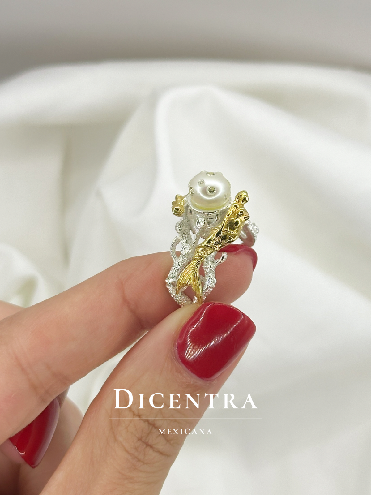 Anillo Sirena Perla Ed. Especial
