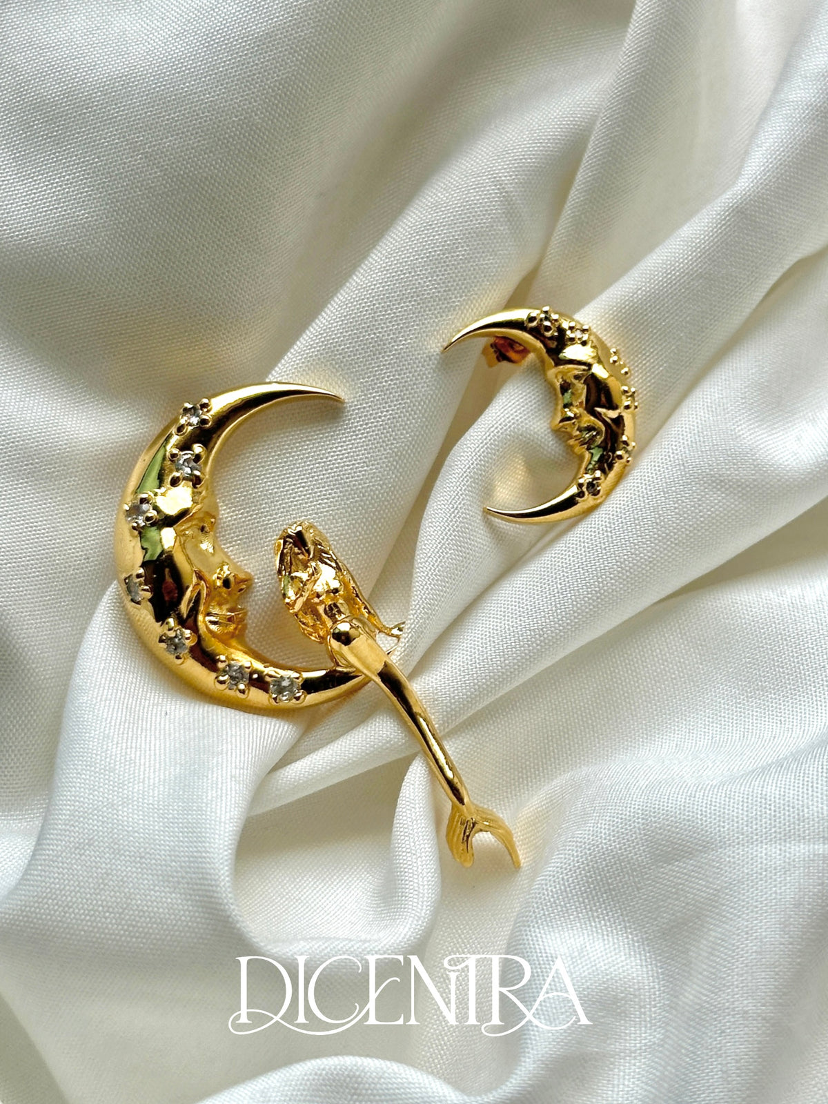 Aretes Sirena de Media Noche