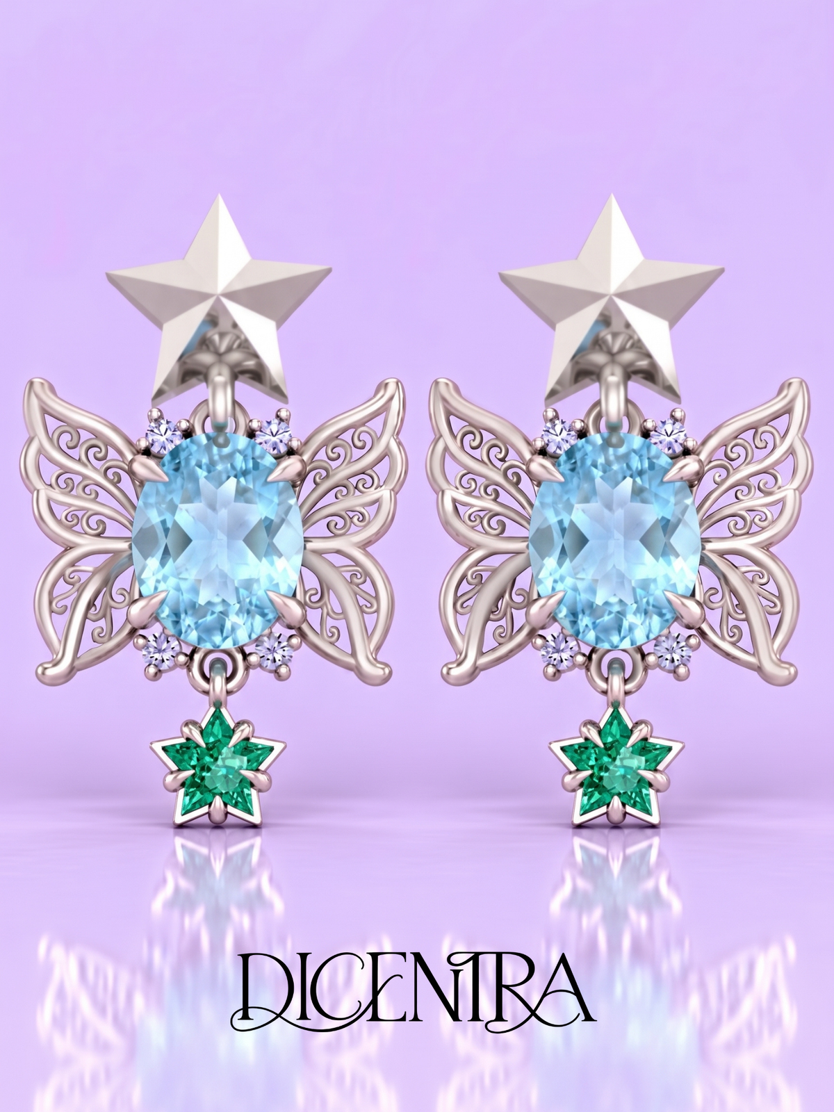 Aretes Mariposa