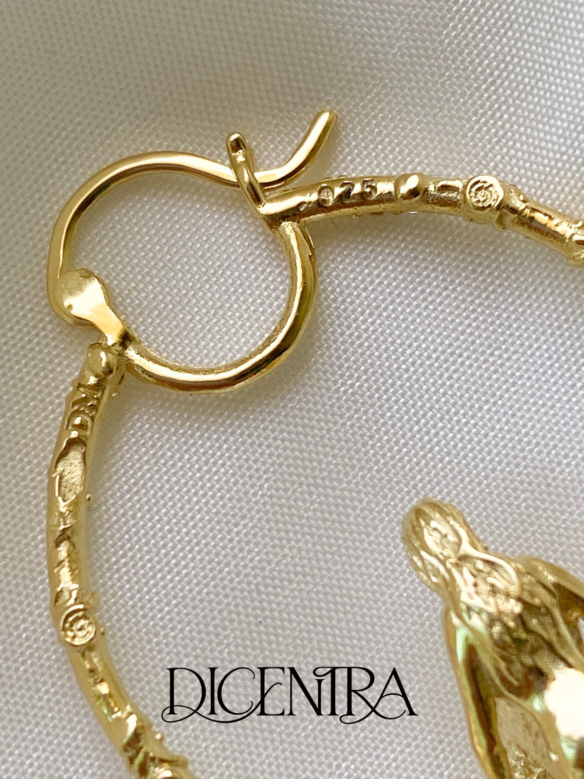 Arracadas Sirena Plata .925