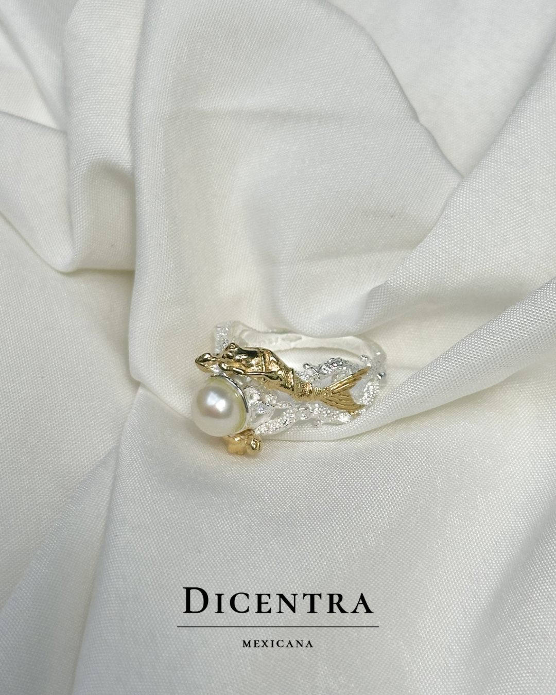 Anillo Sirena Perla (Pre venta)