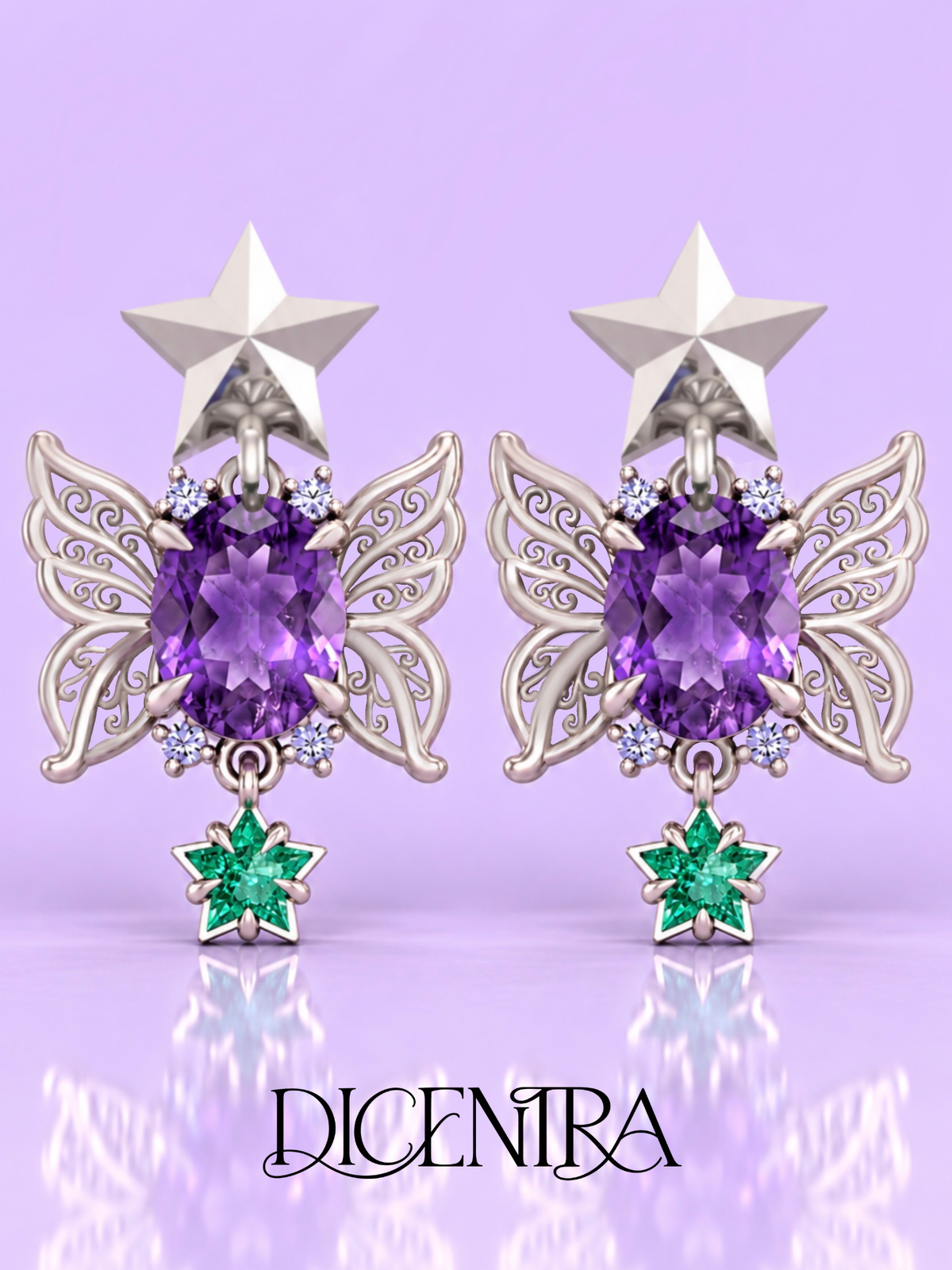 Aretes Mariposa
