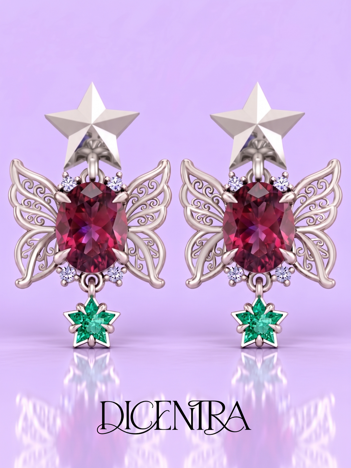 Aretes Mariposa