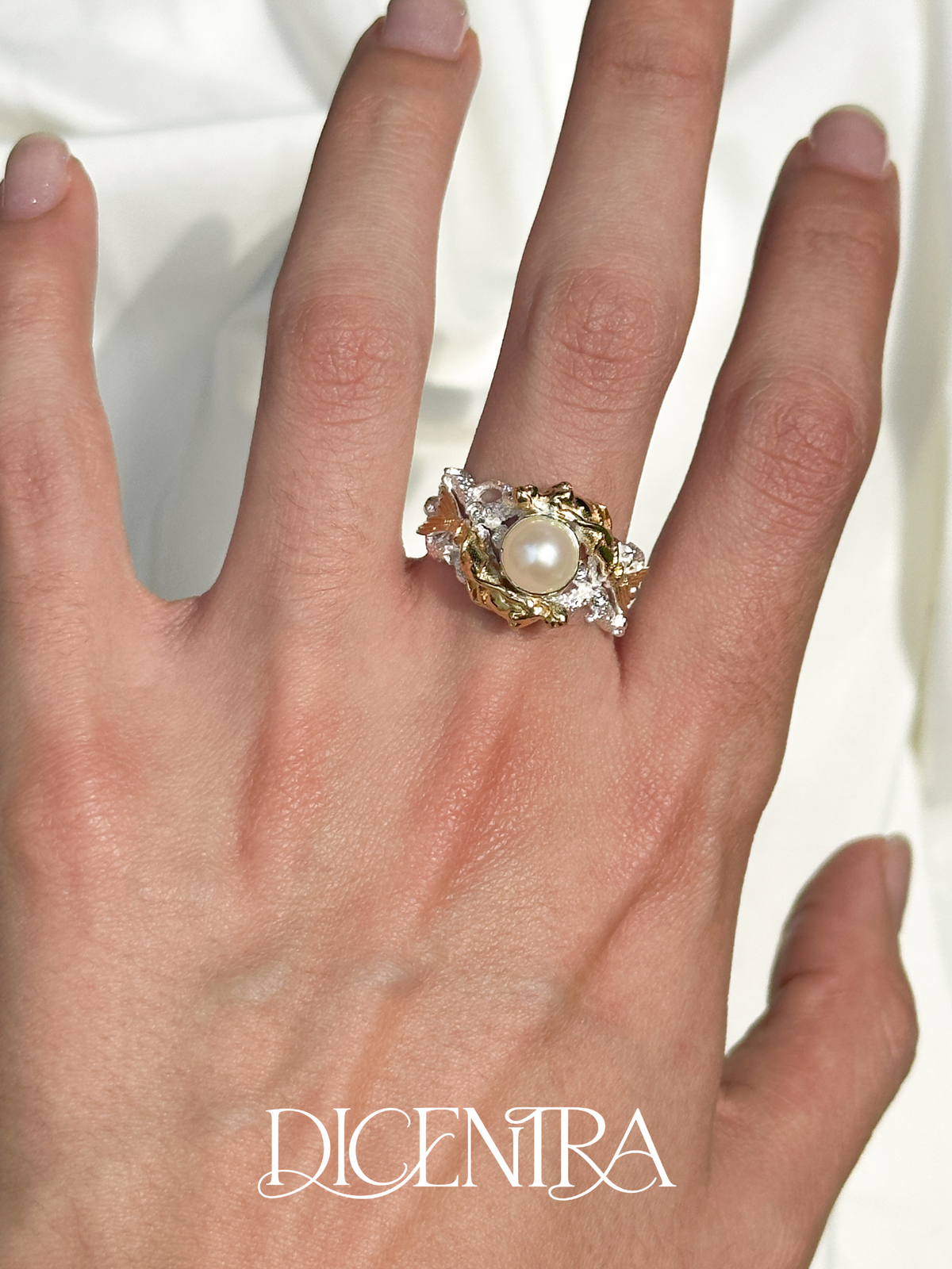 Anillo Sirena Perla