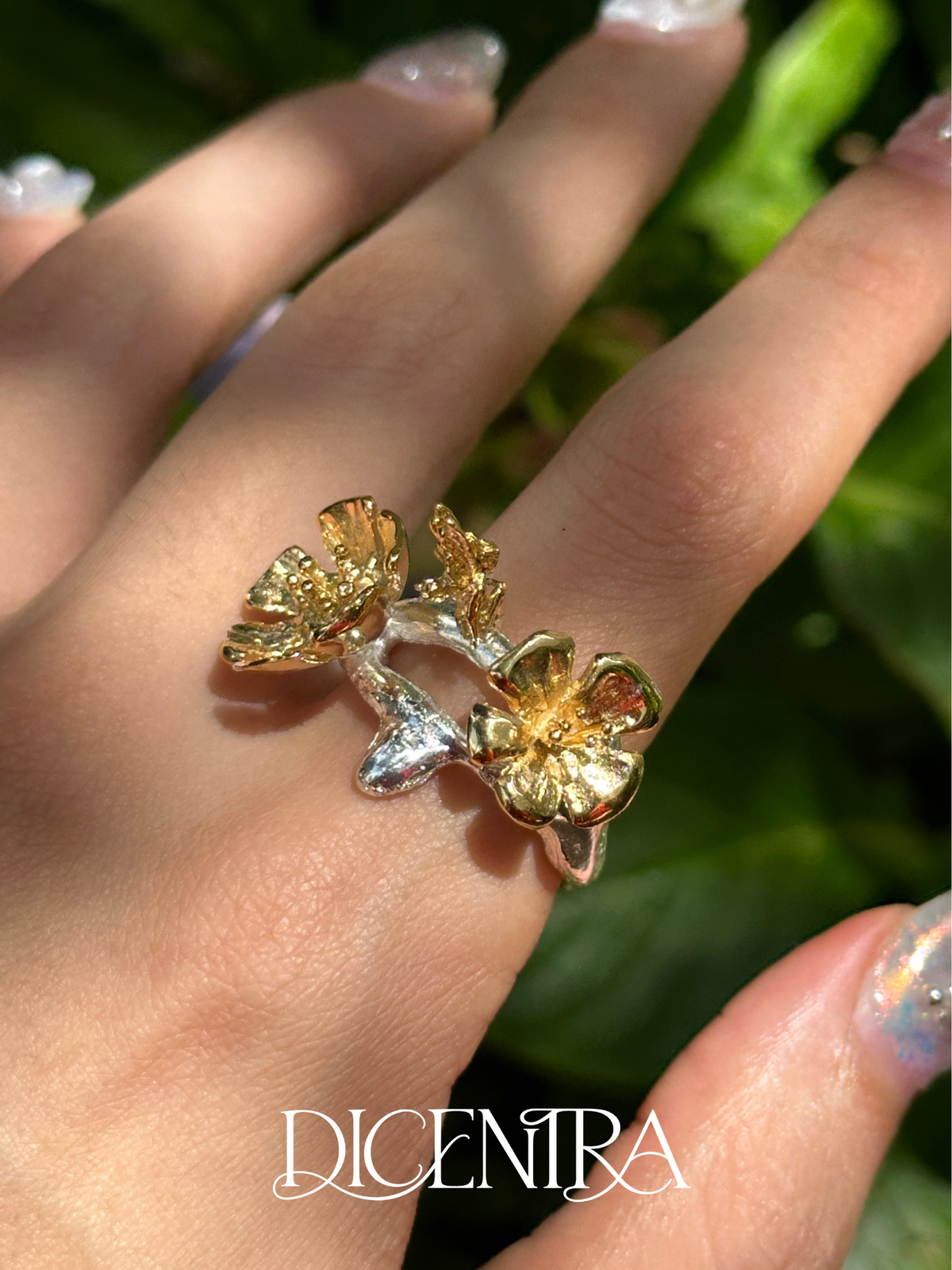 Anillo Flora Bicolor