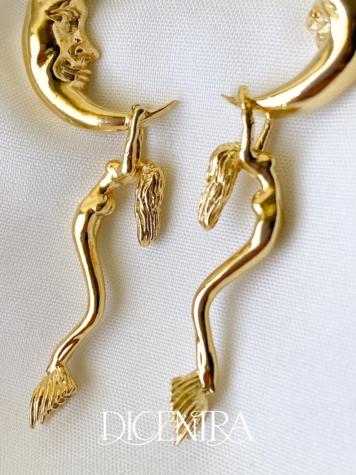 Aretes Noche de Sirena Plata .925