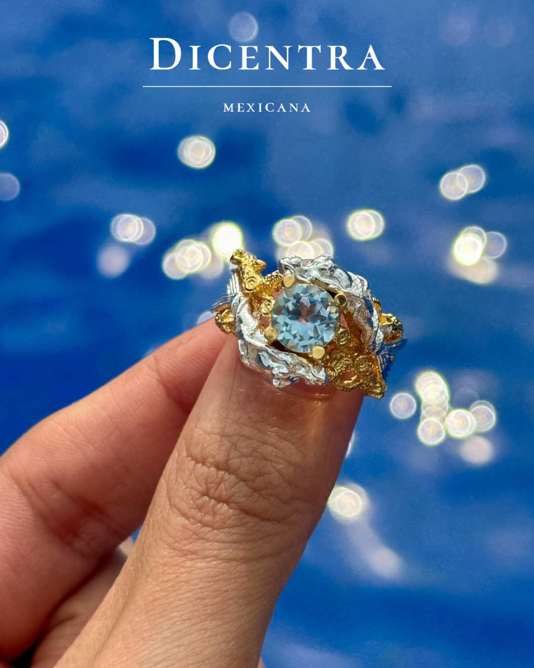 Anillo Sirena oro 14K