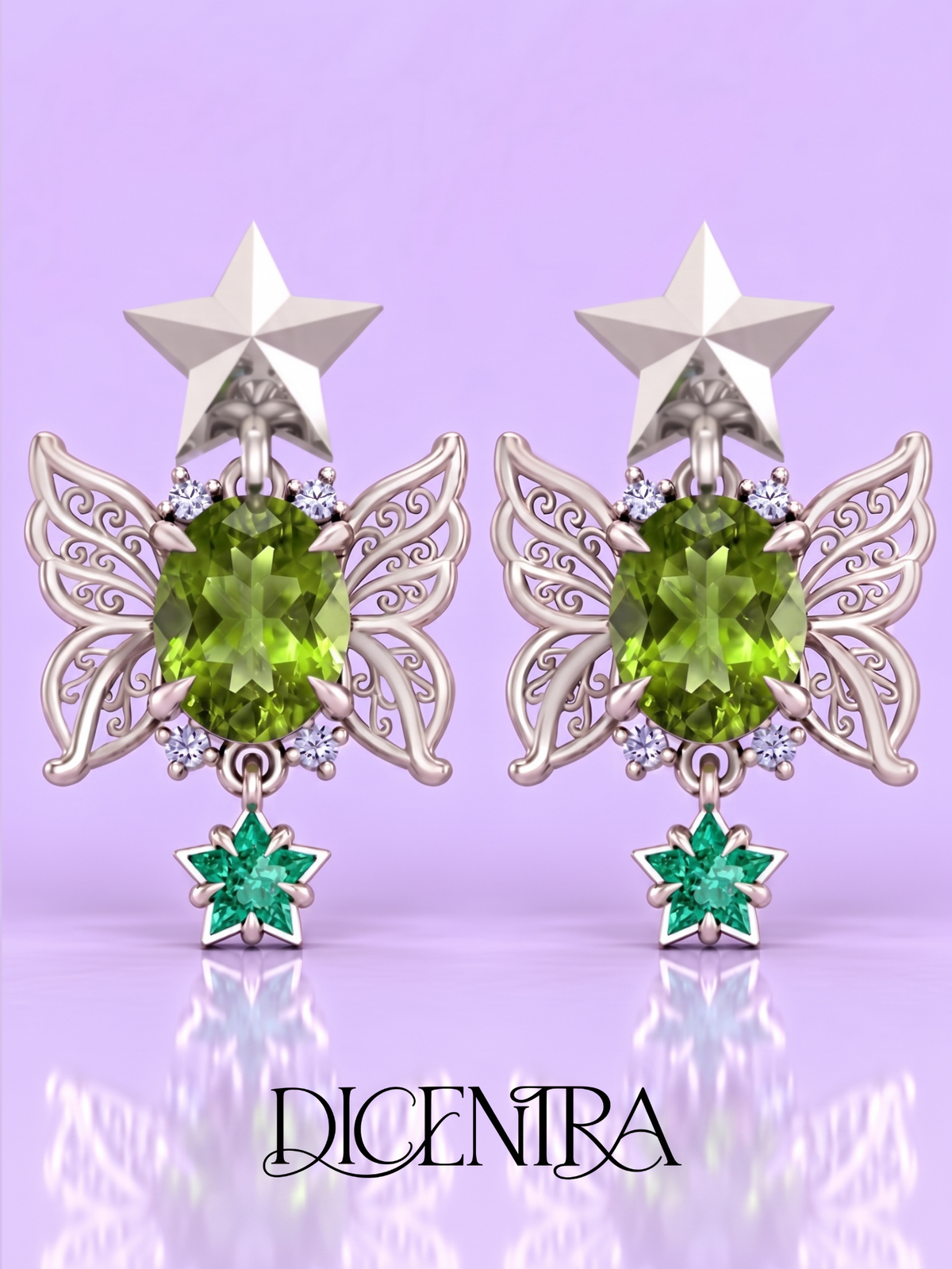 Aretes Mariposa
