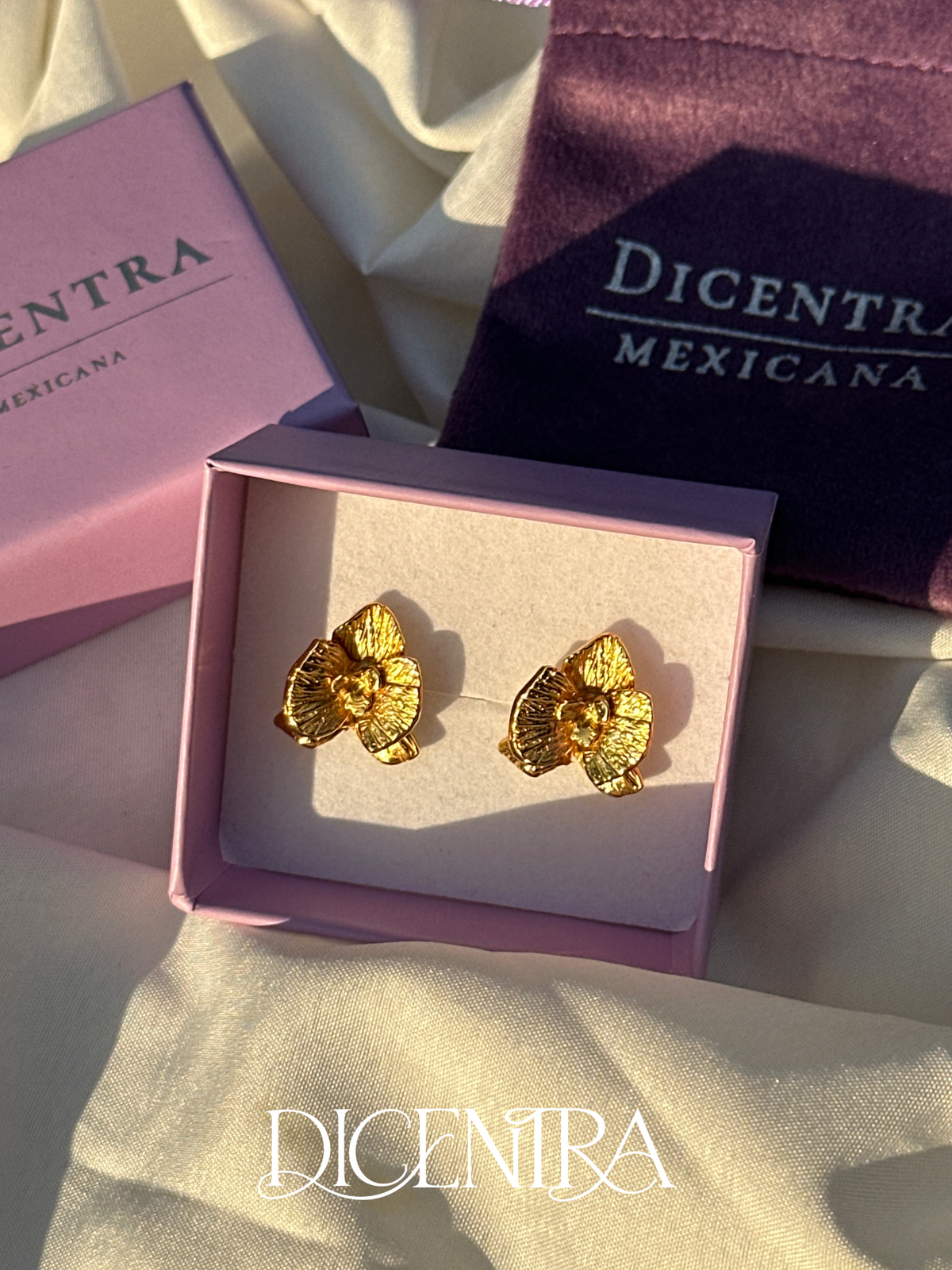 Aretes Orquídea