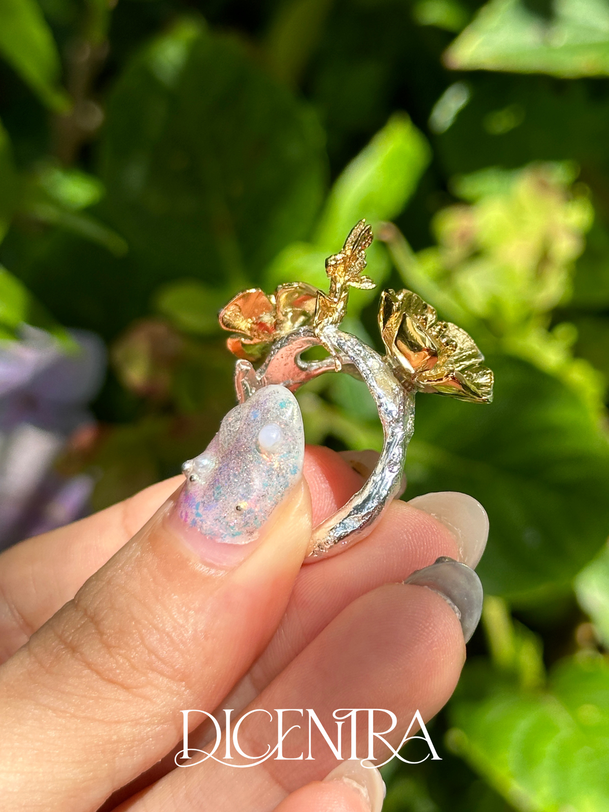 Anillo Flora Bicolor