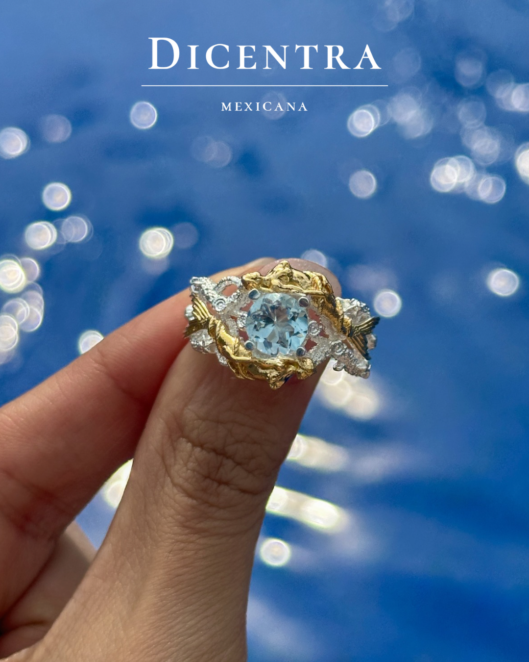 Anillo Sirena oro 14K