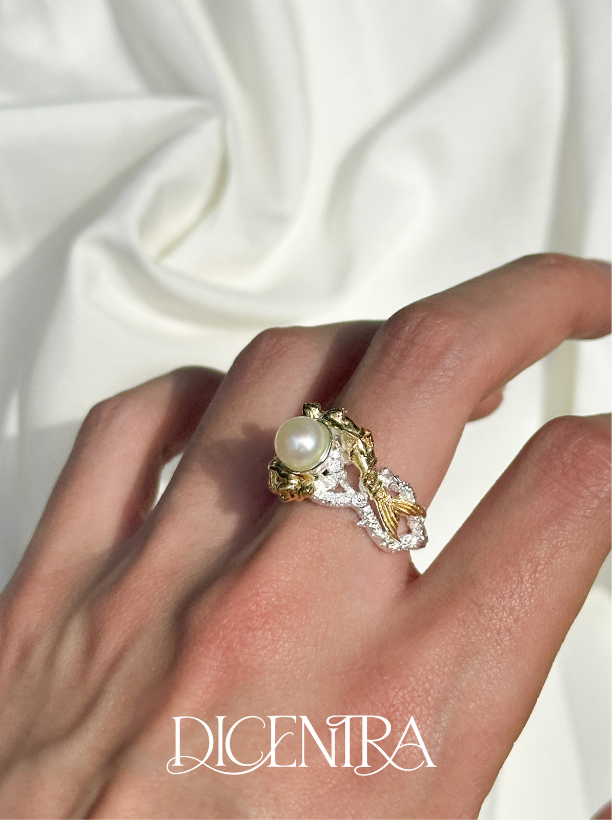 Anillo Sirena Perla
