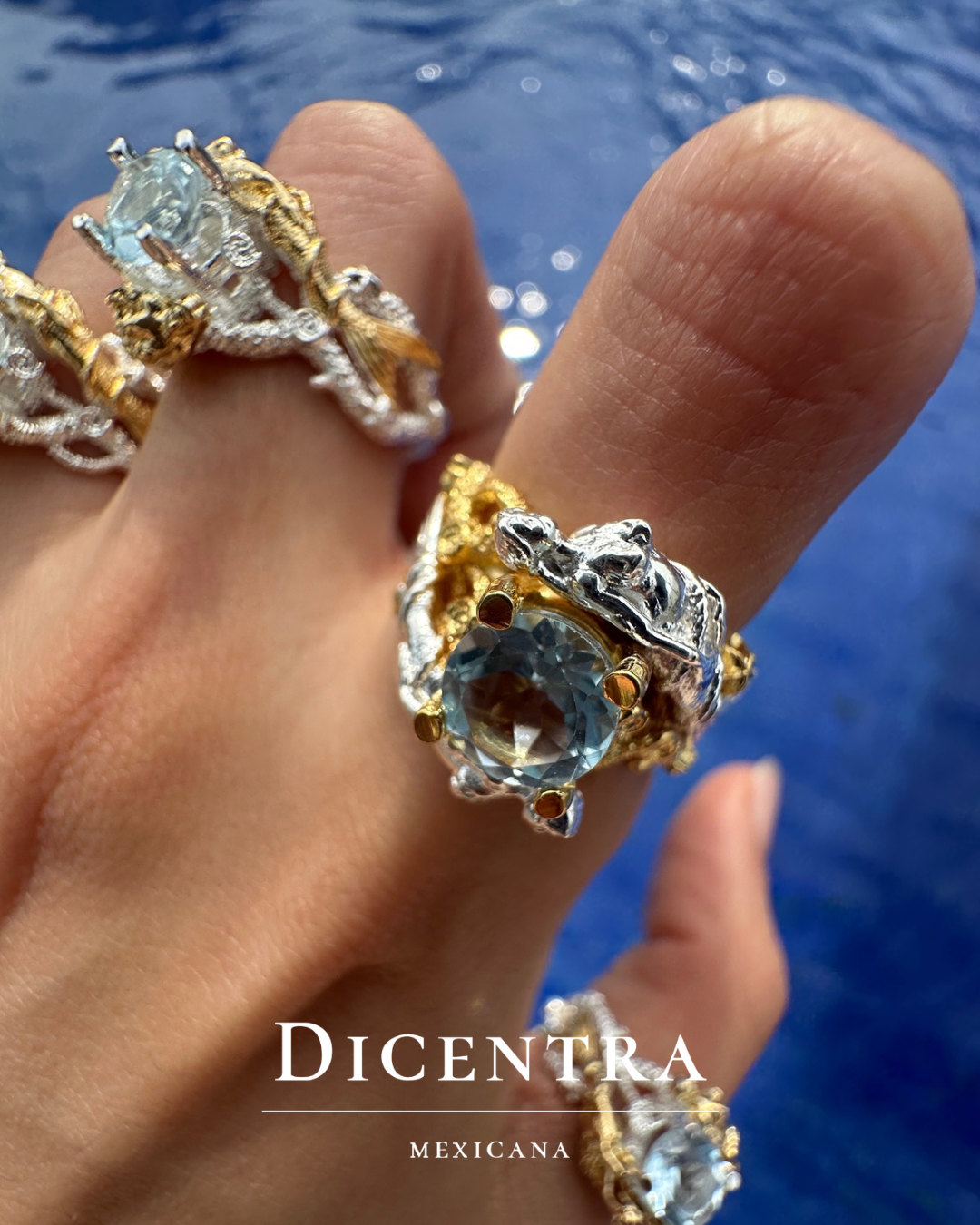 Anillo Sirena oro 14K