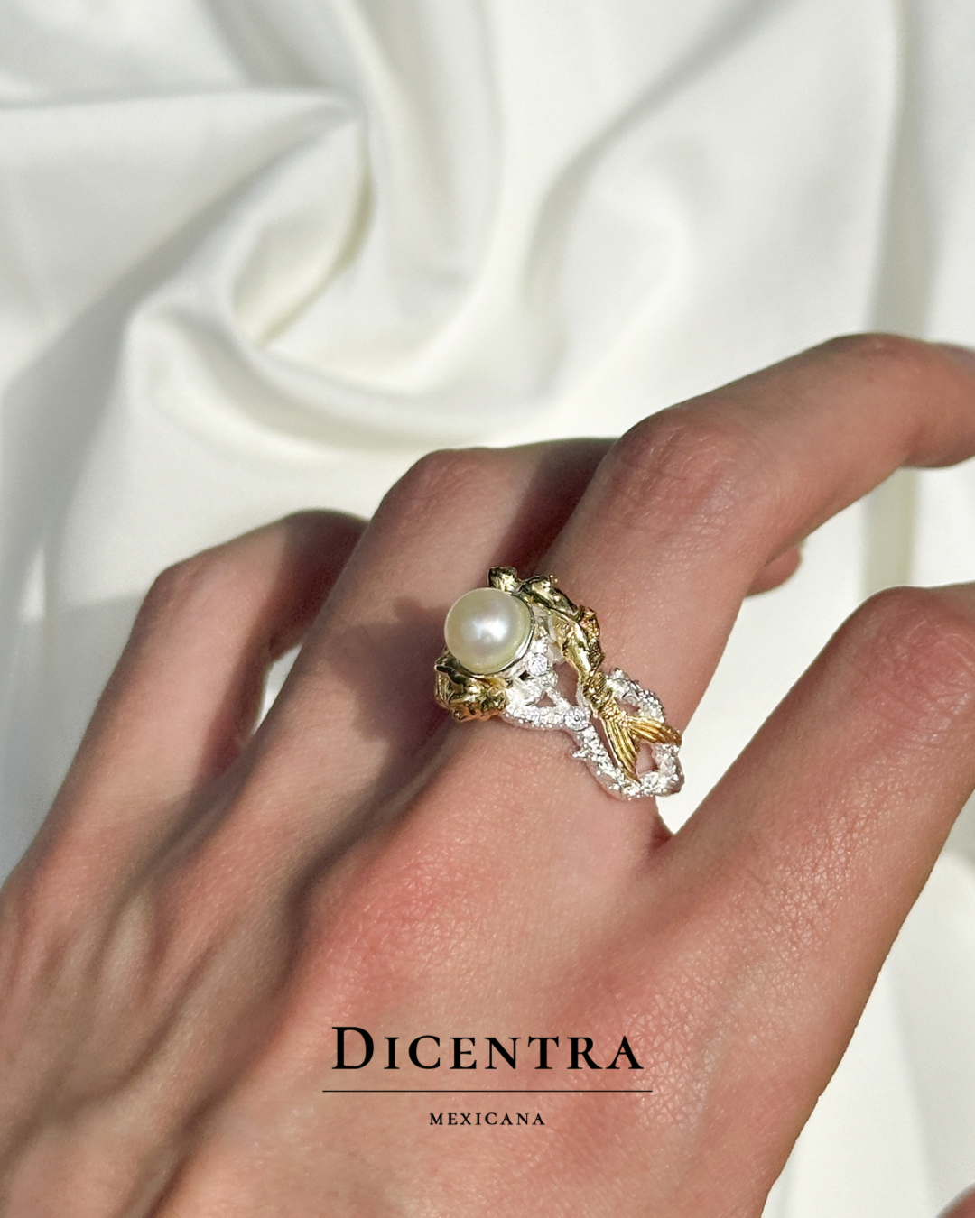 Anillo Sirena Perla (Pre venta)