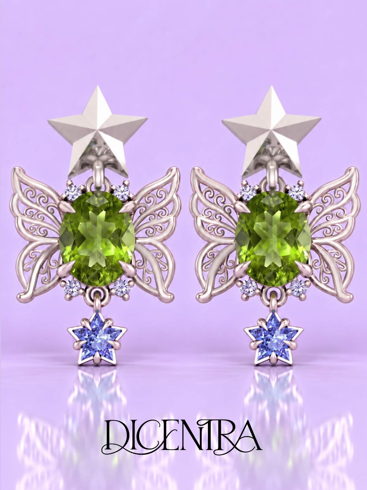 Aretes Mariposa