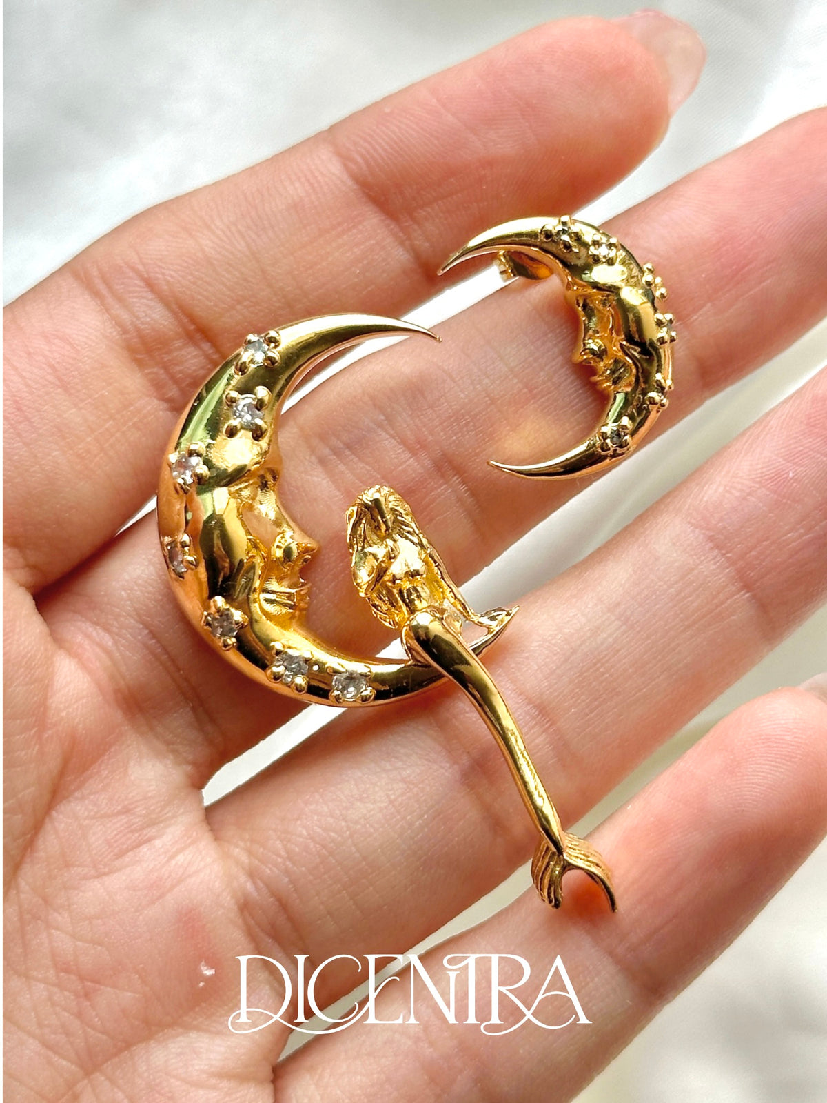 Aretes Sirena de Media Noche