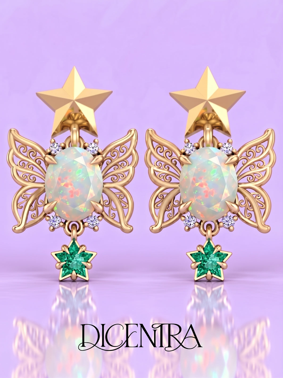 Aretes Mariposa