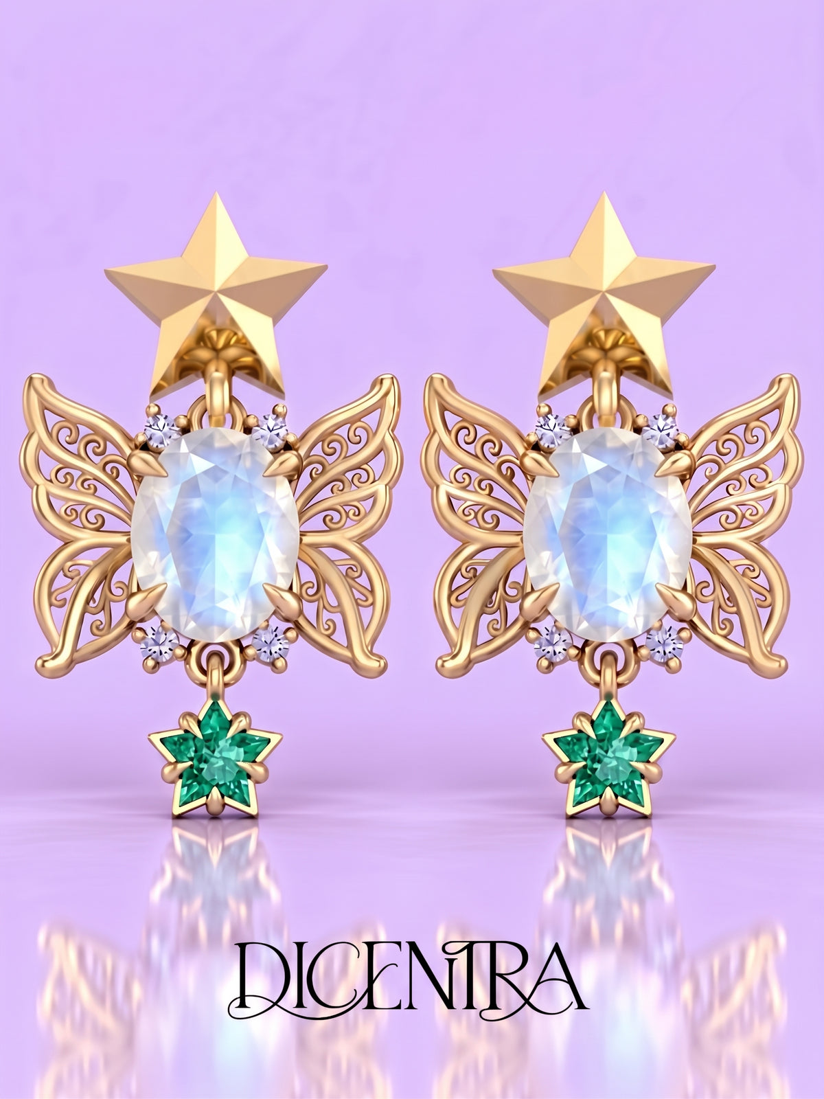 Aretes Mariposa