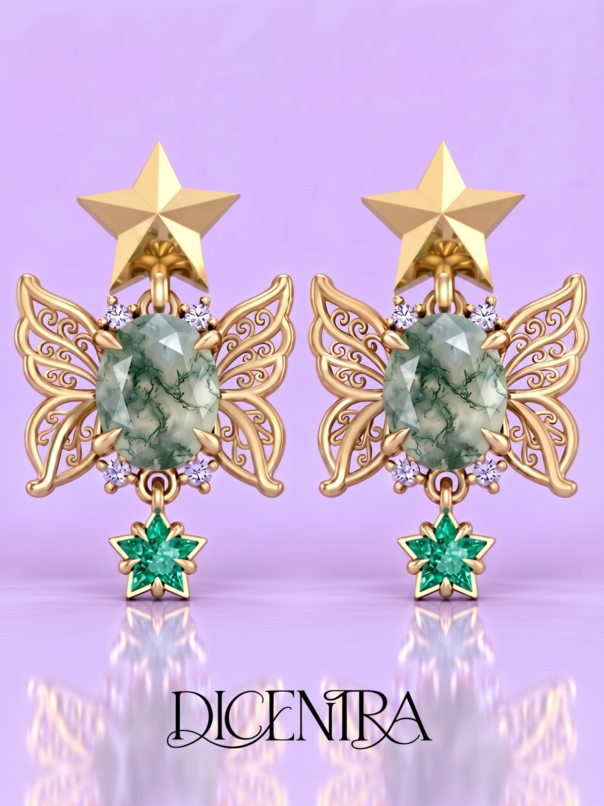 Aretes Mariposa