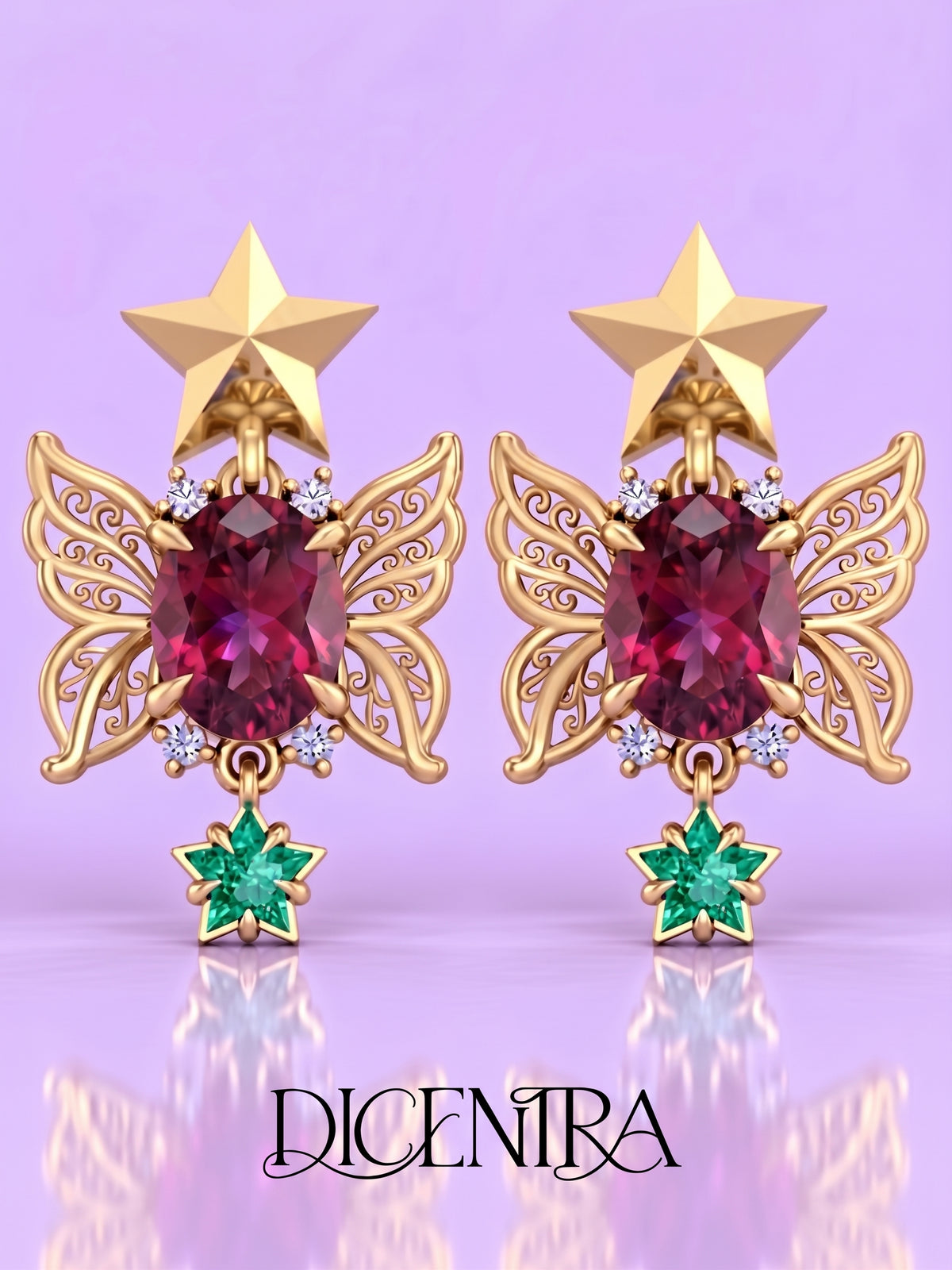 Aretes Mariposa