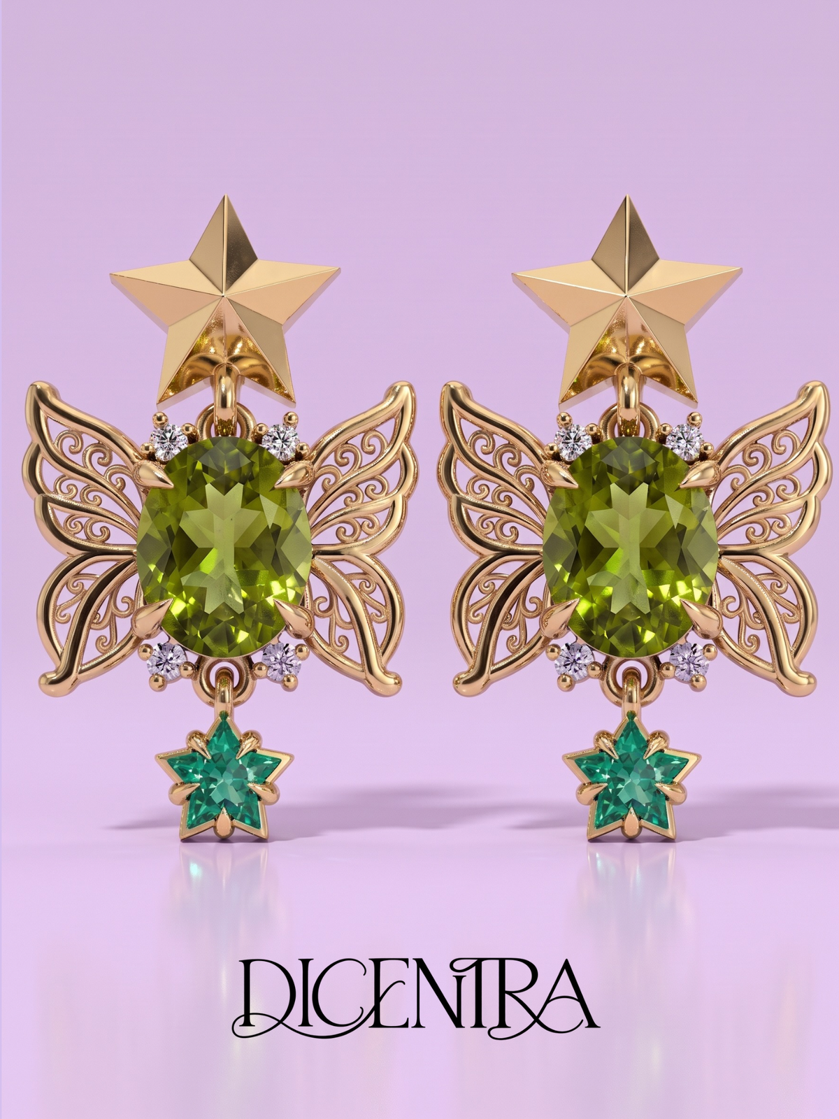 Aretes Mariposa