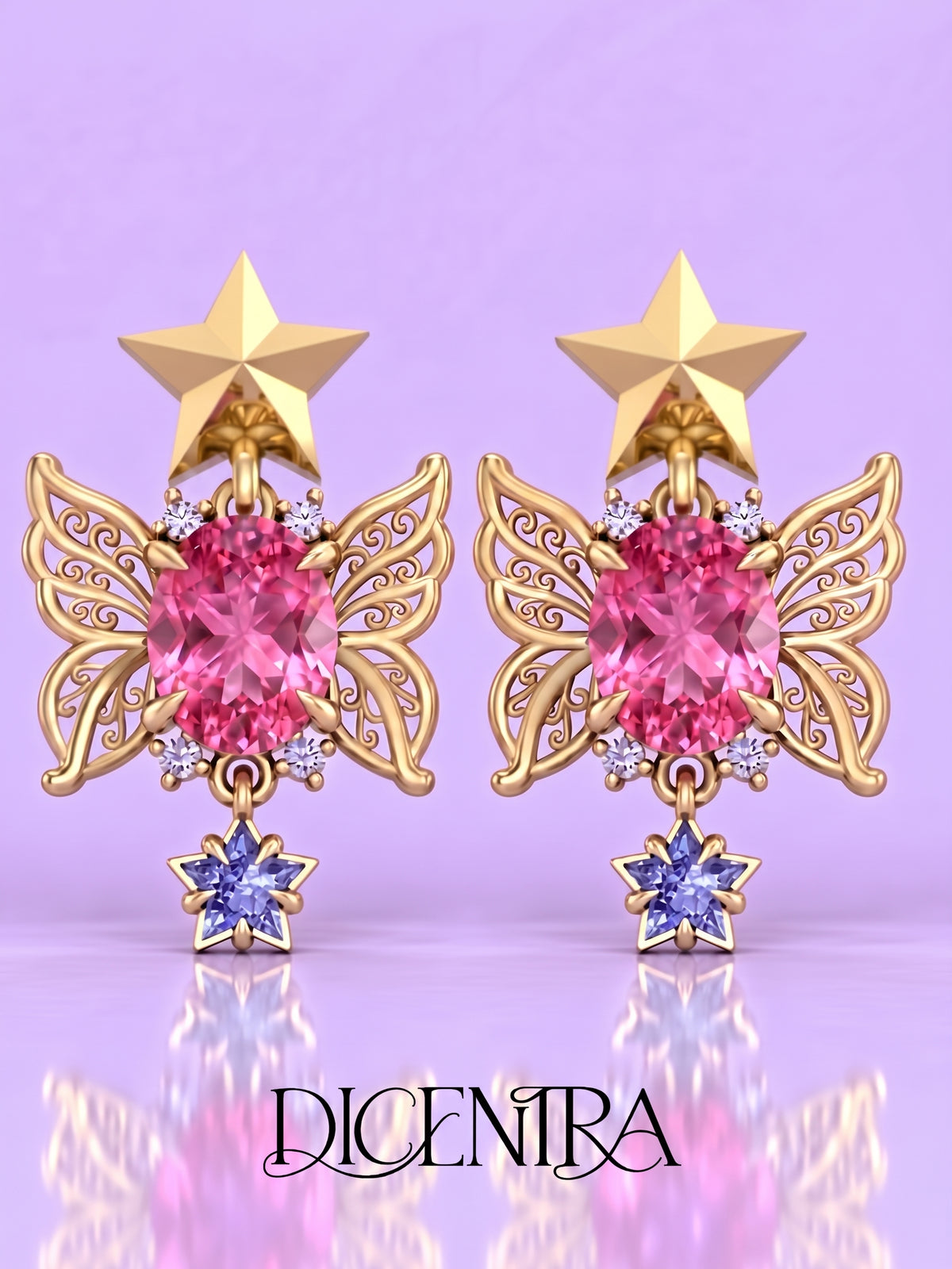 Aretes Mariposa