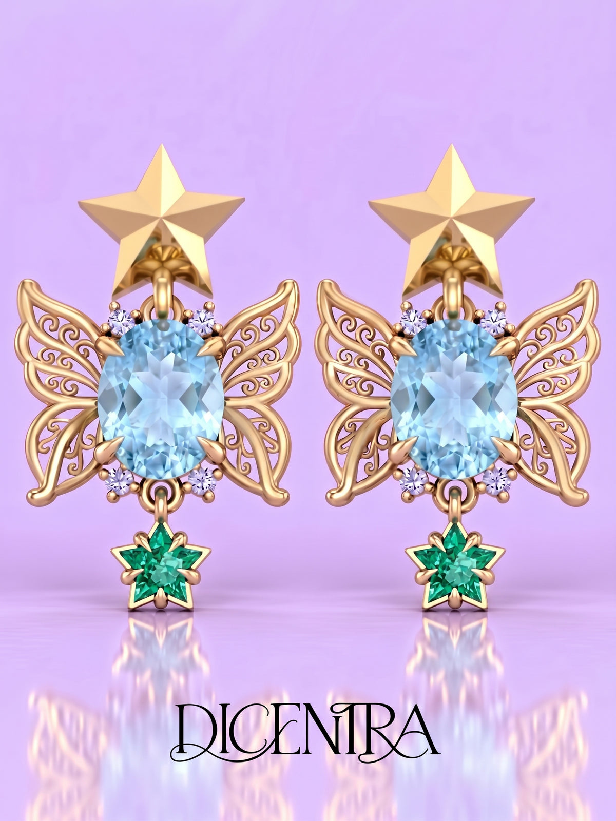 Aretes Mariposa