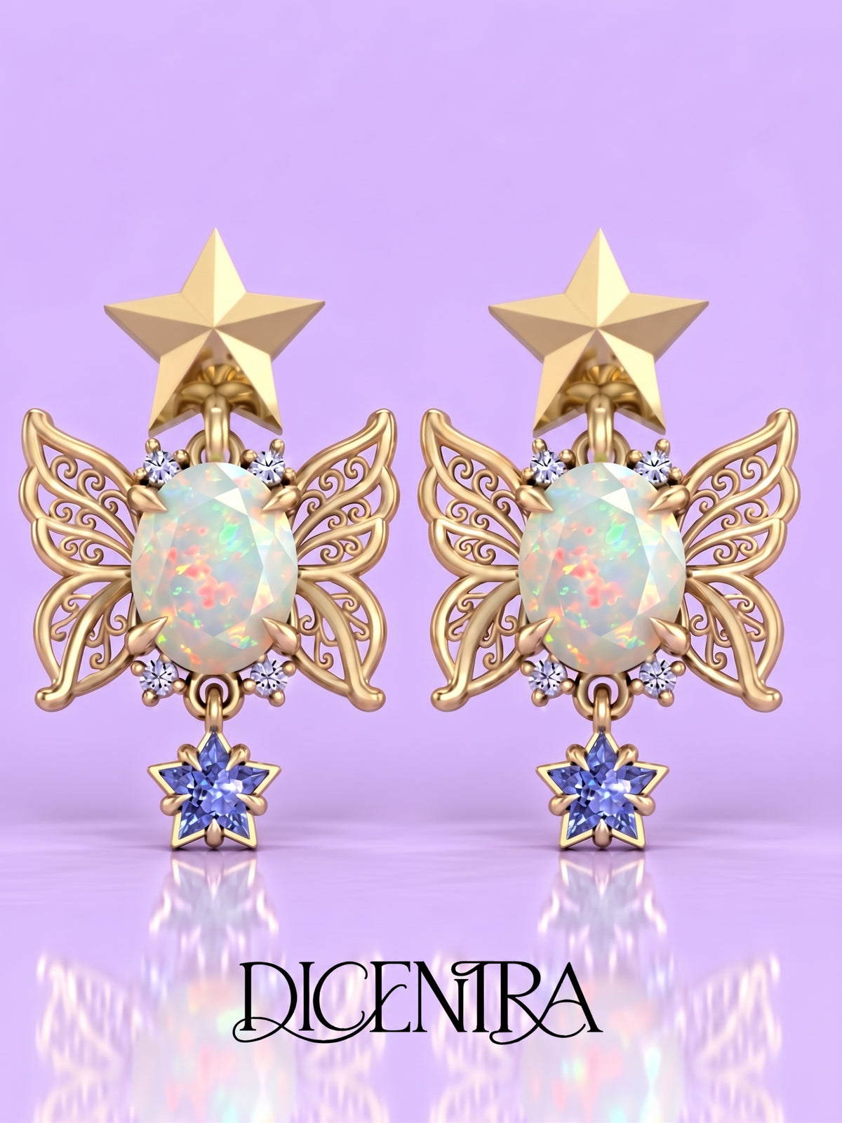 Aretes Mariposa