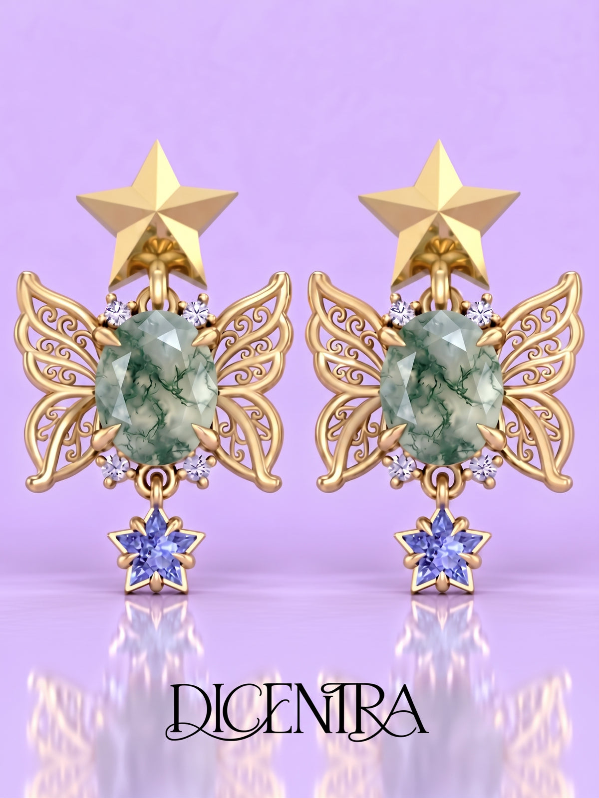 Aretes Mariposa