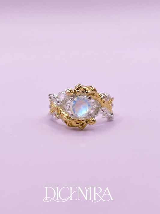 Anillo Sirena Piedra Luna