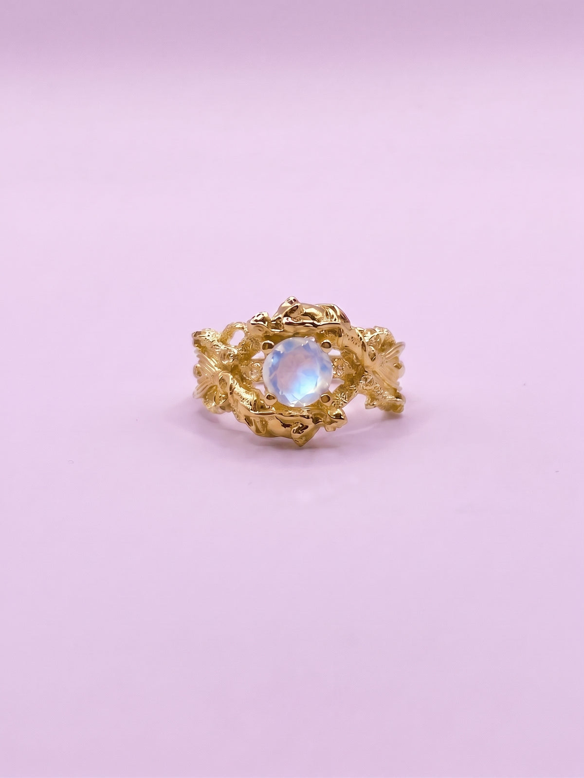 Anillo Sirena Piedra Luna