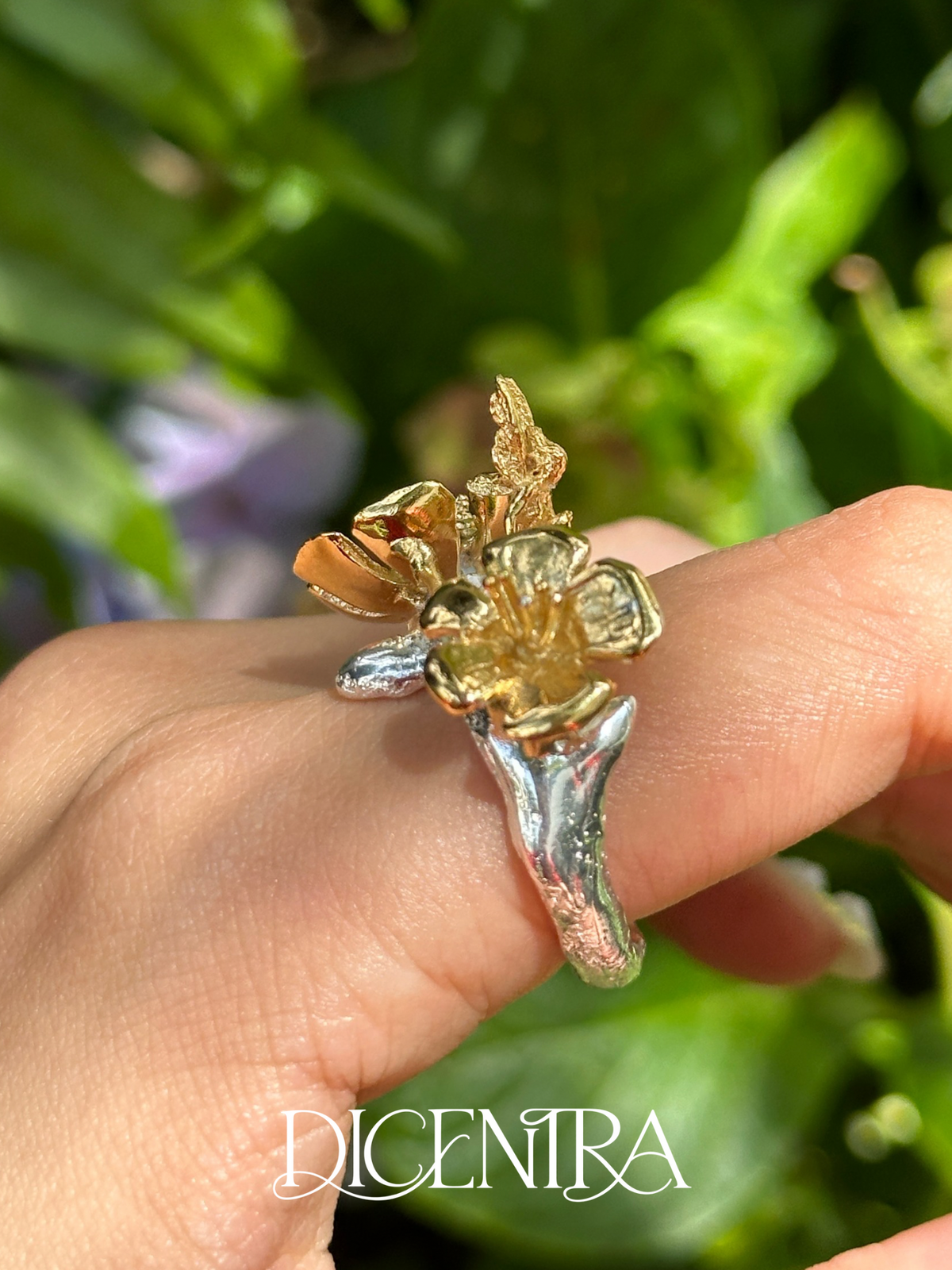 Anillo Flora Bicolor