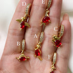 Dino Solo earrings (Rojo)
