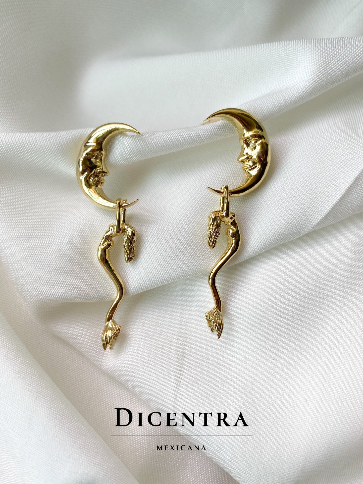 Aretes Noche de Sirena Plata .925